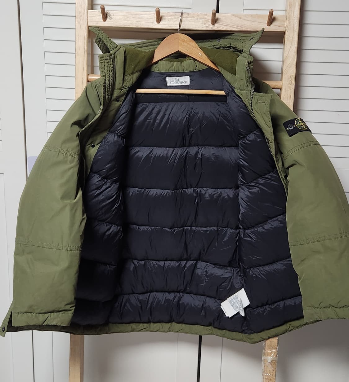 스톤아일랜드 다비드tc 카키 다운 롱 패딩 상품이미지5
