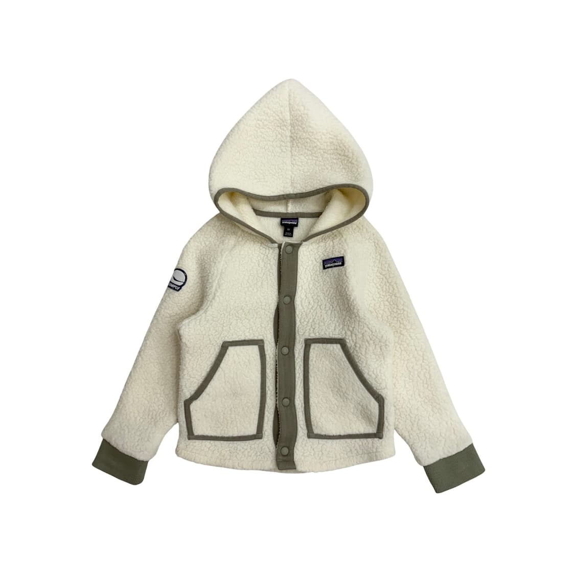 파타고니아 키즈 레트로 파일 후리스 플리스 후드집업 자켓 5T (5Y) 상품이미지1
