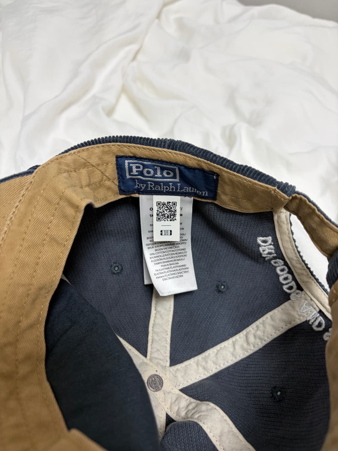 폴로 아플리케 코듀로이 볼캡 판매합니다 상품이미지5