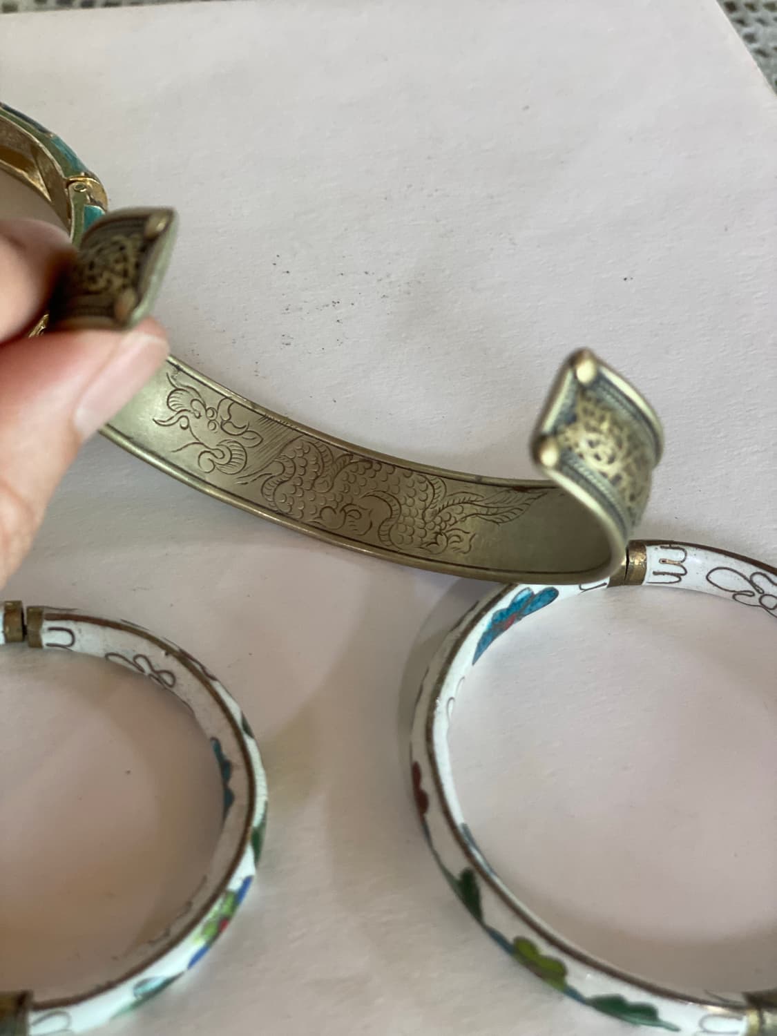 빈티지 뱅글 팔찌 칠보 등 일괄 상품이미지4