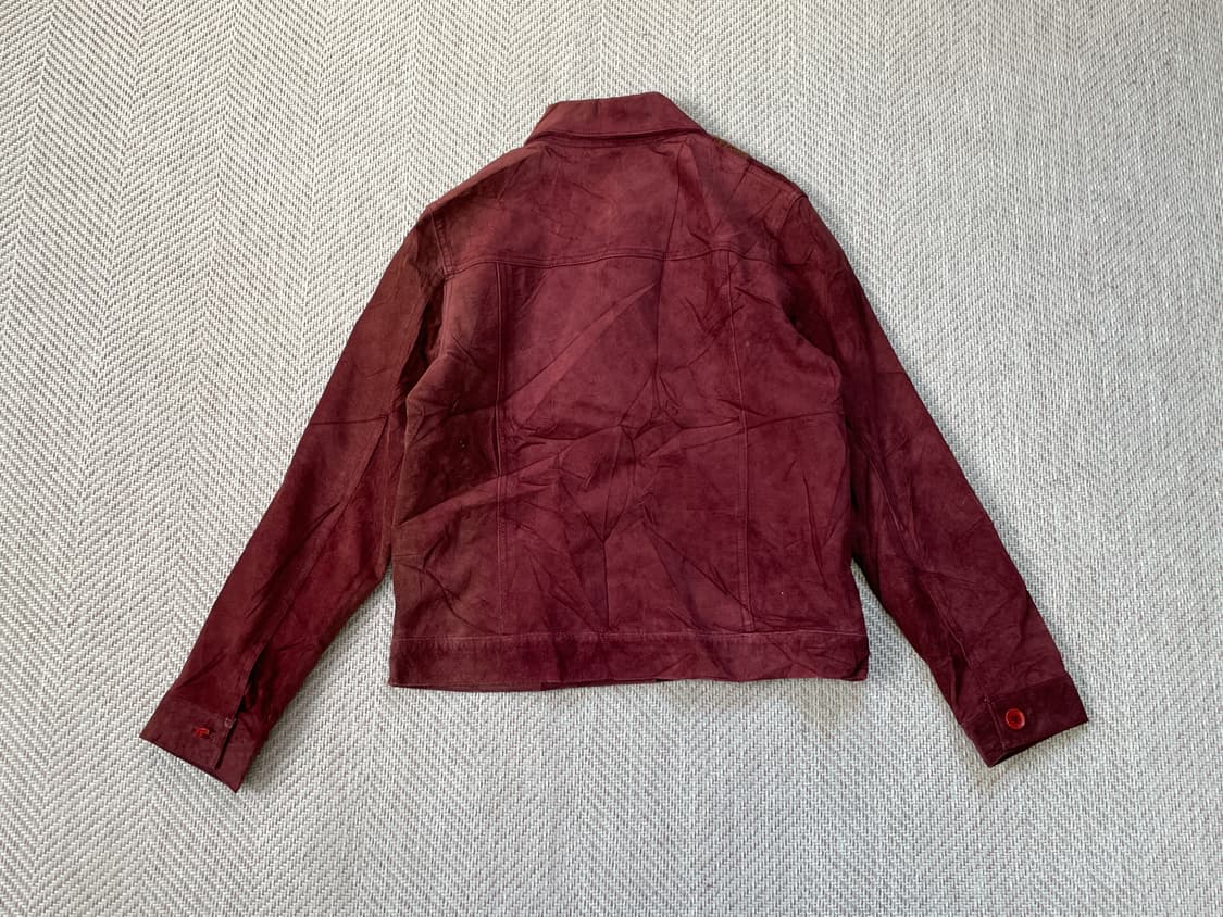 빈티지 크로셰  양가죽 스웨이드 자켓  J03487 상품이미지7