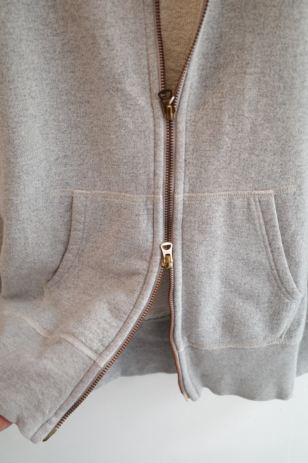 Orcival 오르치발 멜란지 코튼 투웨이집업 후디 상품이미지8