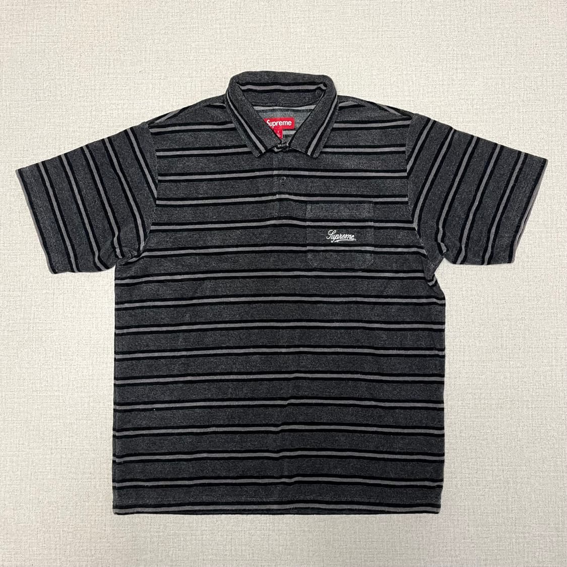 슈프림 스트라이프 테리 숏슬리브 폴로 - 24SS 상품이미지2