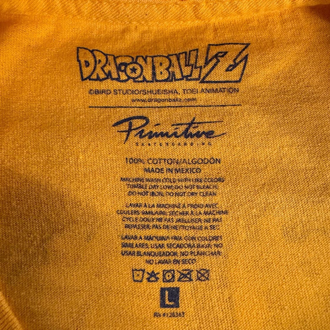 2018 빈티지 Primitive 드레곤볼 Z 긴팔 셔츠 상품이미지4
