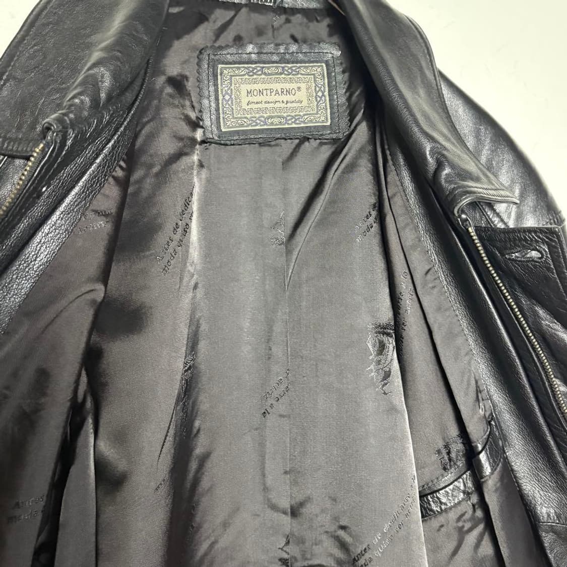 빈티지 레더 코트 상품이미지6