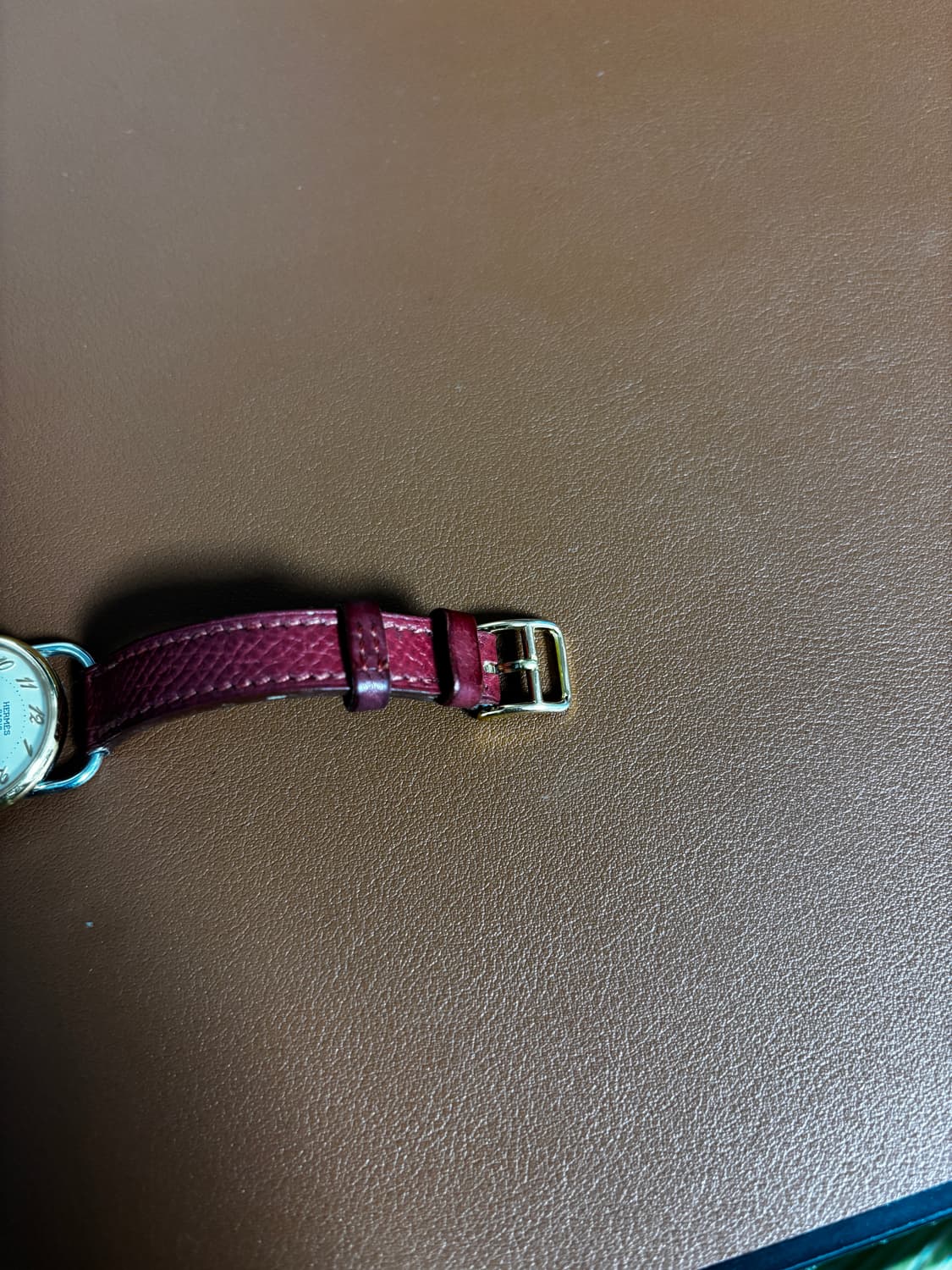 빈티지 에르메스 아쏘 쿼츠 24mm 레드스트랩 상품이미지8