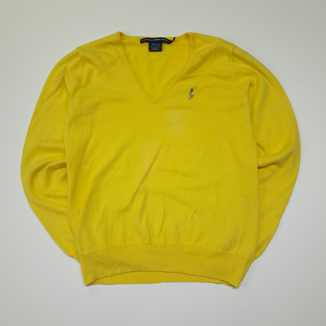 CL123 M 랄프로렌 스포츠 90s-00s 코튼 V넥 니트 상품이미지1