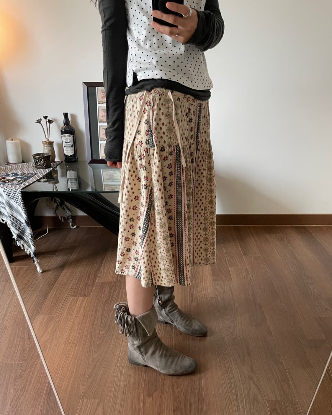 ethnic patterned skirt 상품이미지3