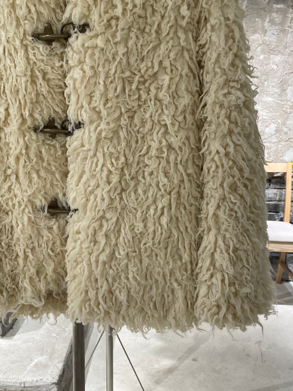 더 오픈 프로덕트 아이보리 시어링 더플 자켓 상품이미지5