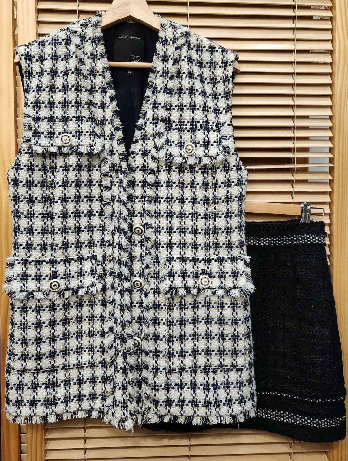 (새상품)에고이스트 트위드 장식 미니스커트55 상품이미지8