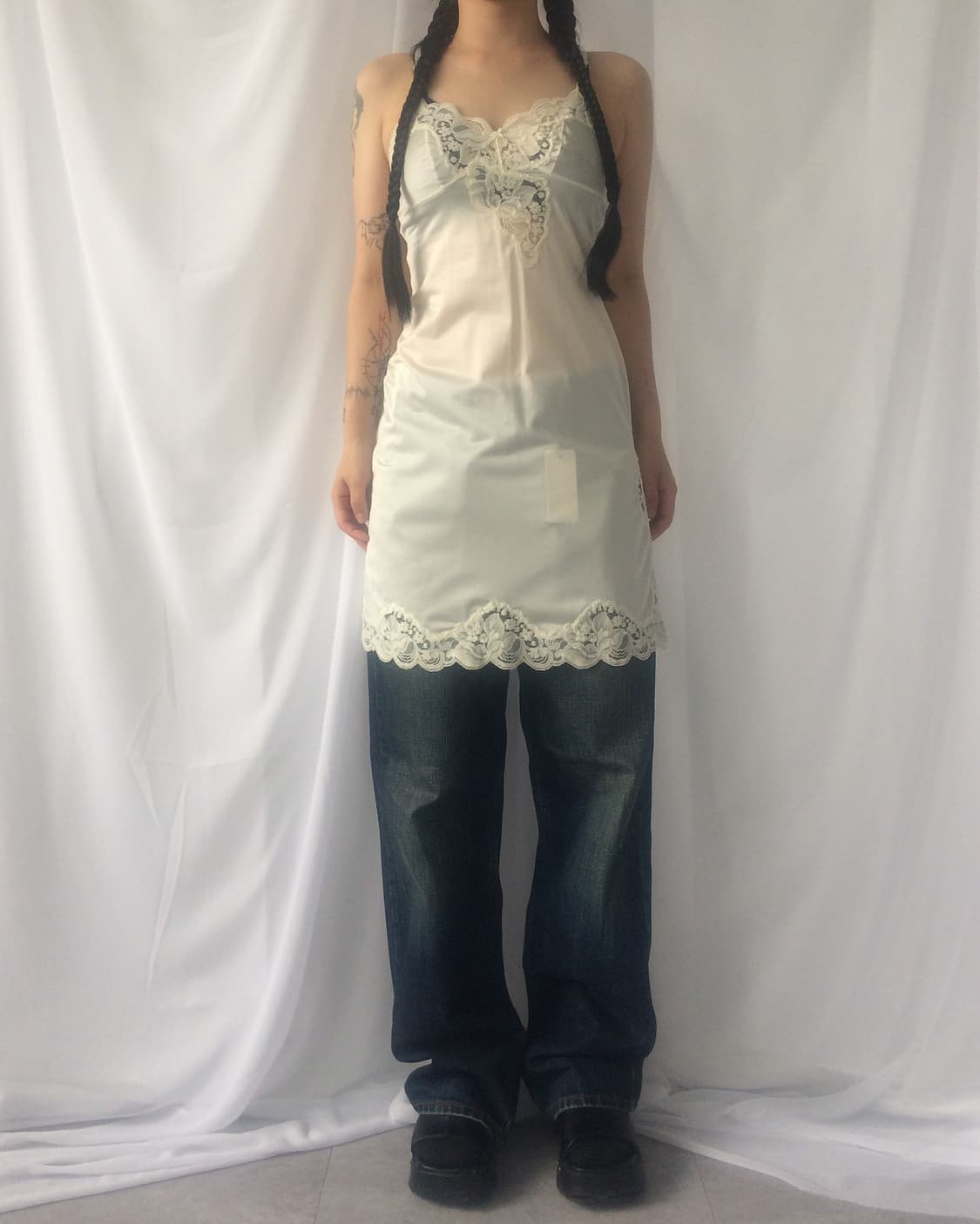 Lace point slip onepiece 상품이미지6