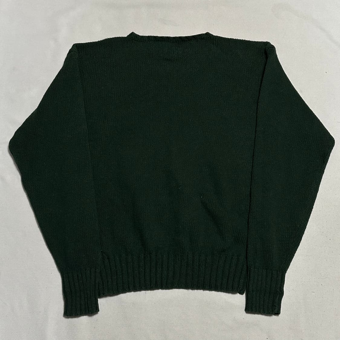 M 폴로랄프로렌 버건디 포니 그린 코튼 니트 상품이미지3