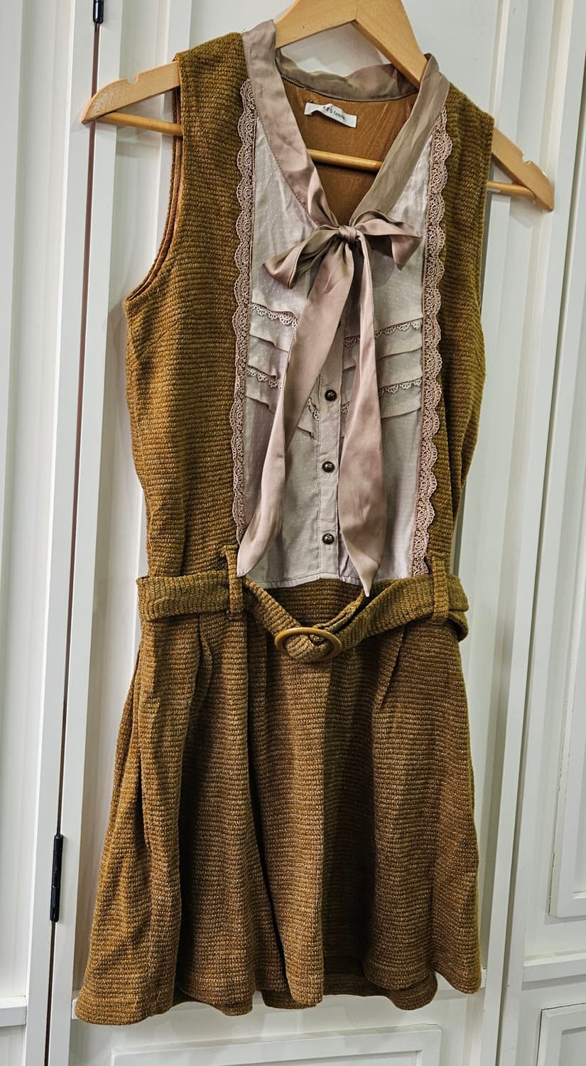 Axes Femme 레이어드 벨트 원피스 상품이미지2