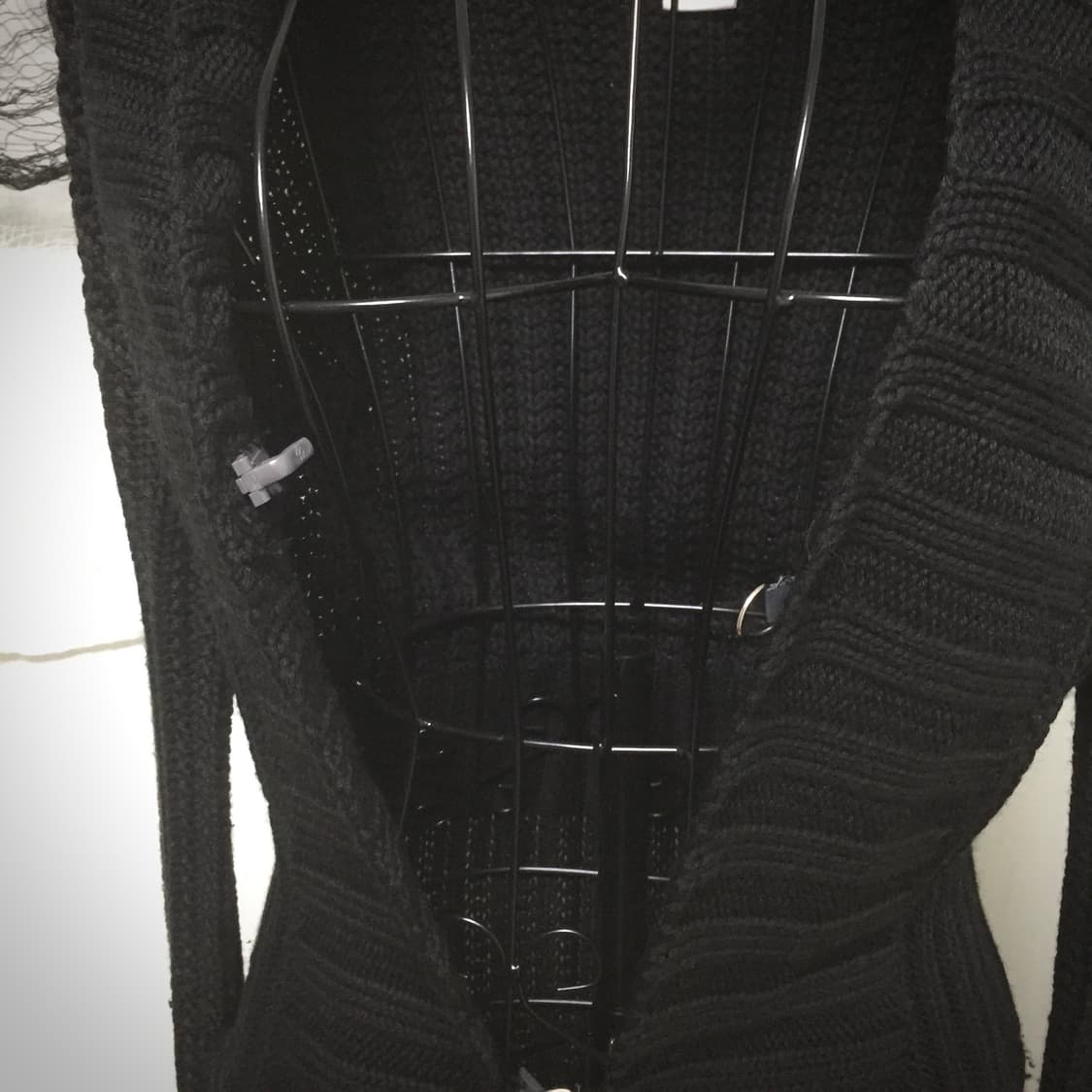 Armani  black button long knit cardigan 상품이미지7