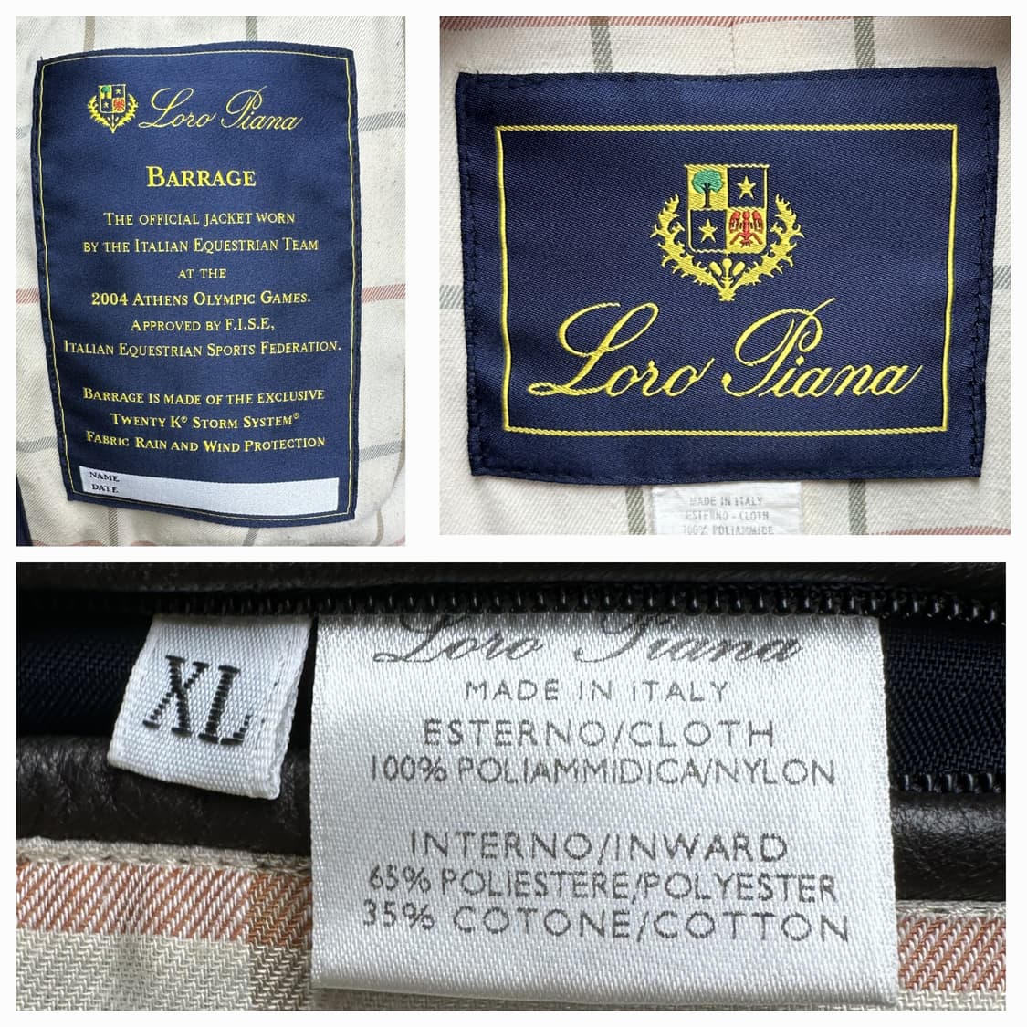 로로피아나 버라지 스톰시스템 하프코트 자켓 XL(105~110) 판매 상품이미지7