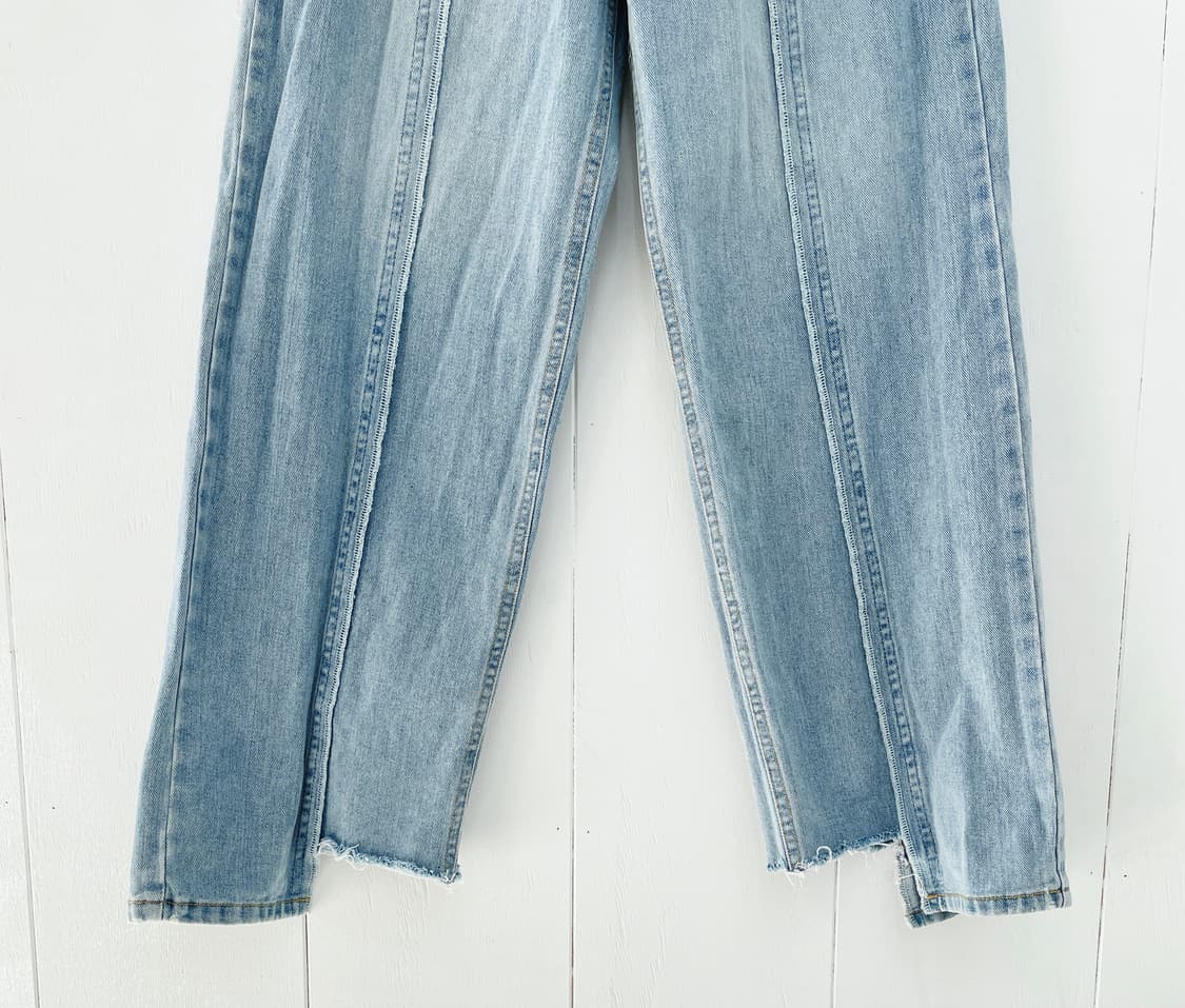 UGIPAL 서울 절개 라인 와이드 데님 팬츠 상품이미지5