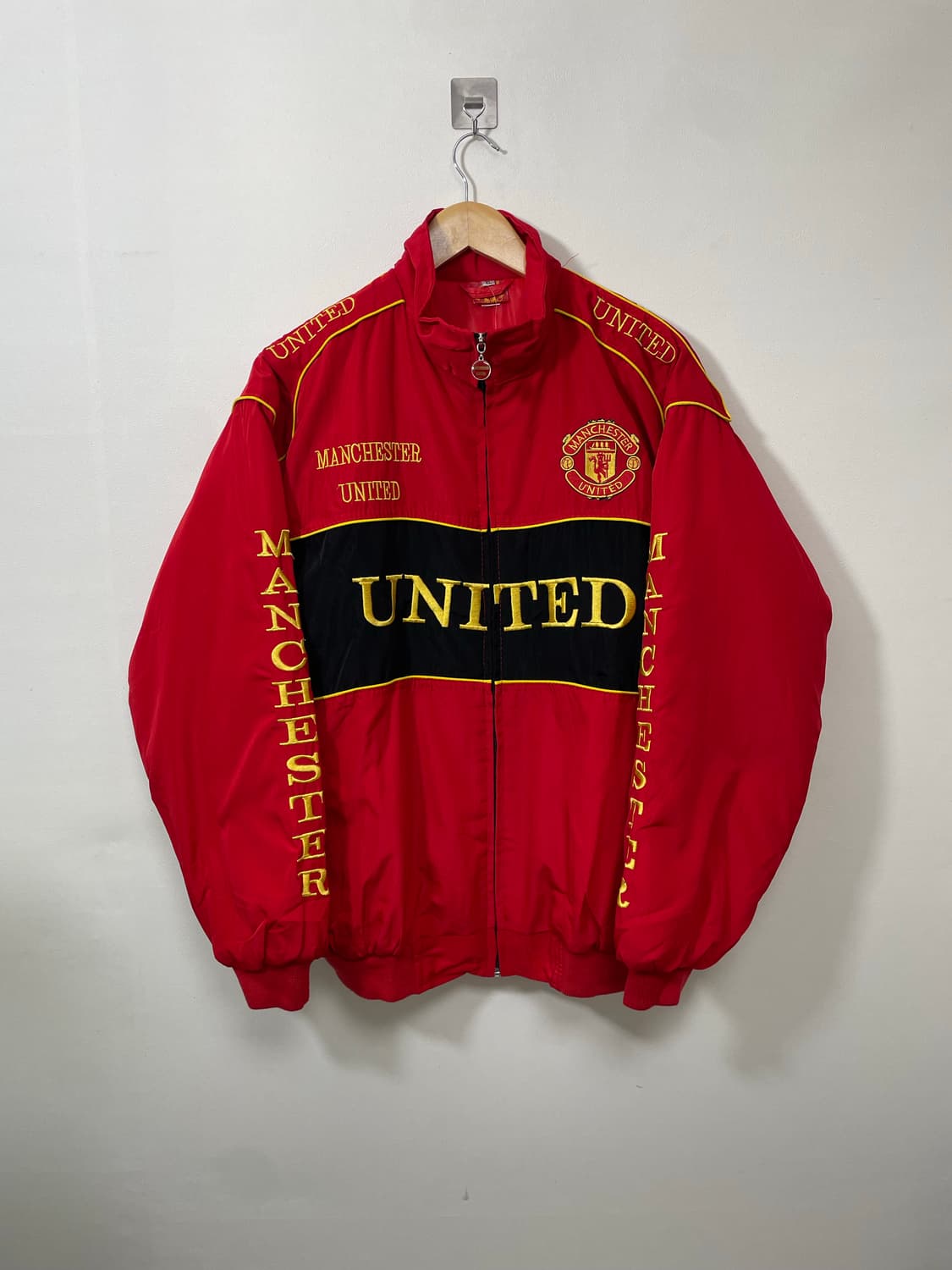 맨체스터유나이티드 자수 레이싱 자켓 XL - J10 상품이미지1