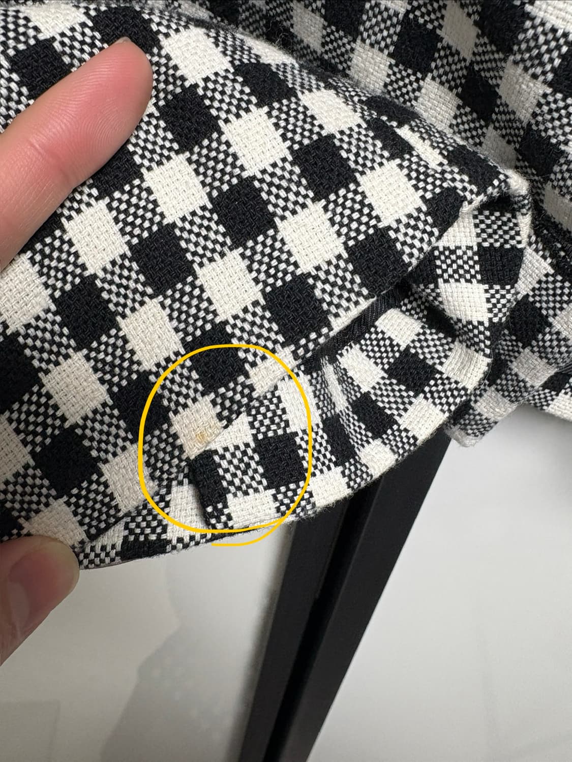 자라 체크 크롭 자켓 상품이미지4