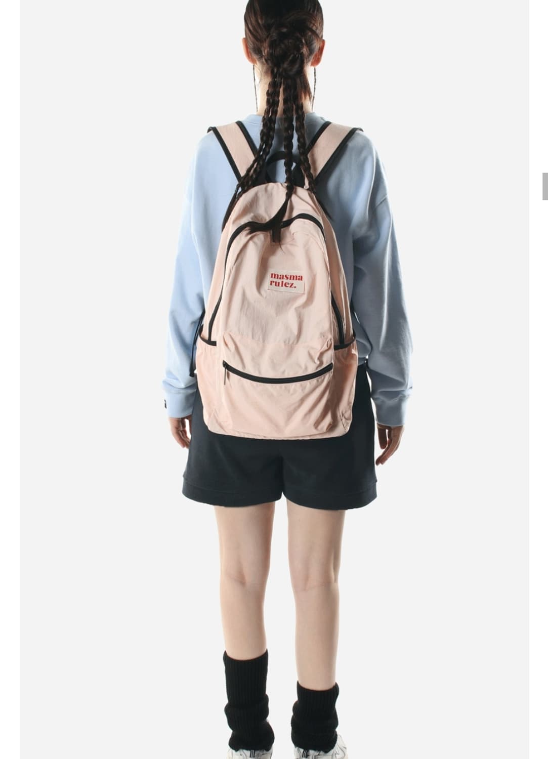 새상품)마스마룰즈 데일리 백팩 핑크(실상품사진O) 상품이미지3