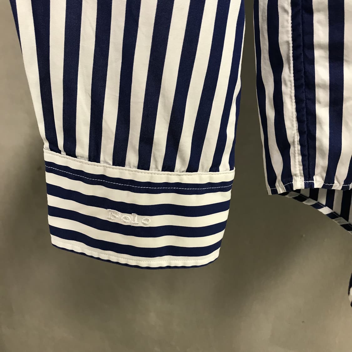 폴로 랄프로렌 스트라이프 셔츠 블루 S 상품이미지4