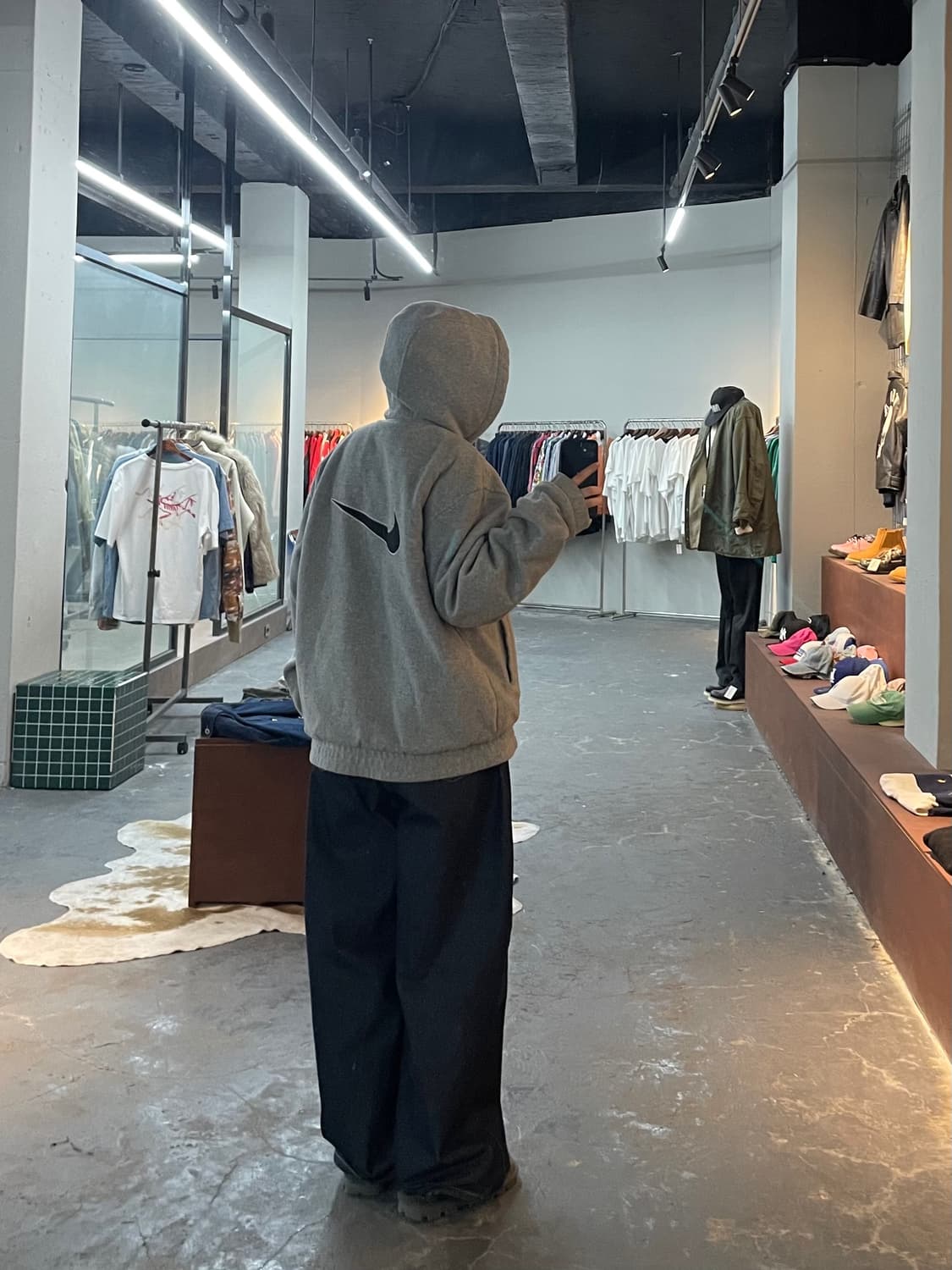 나이키 00s 올드스쿨 빅로고 플리스 자켓 H2016 상품이미지1