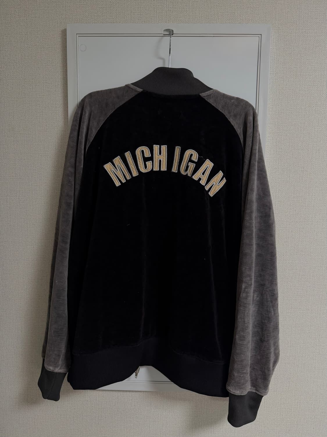 vintage layered 2way  velvet zipup 상품이미지4