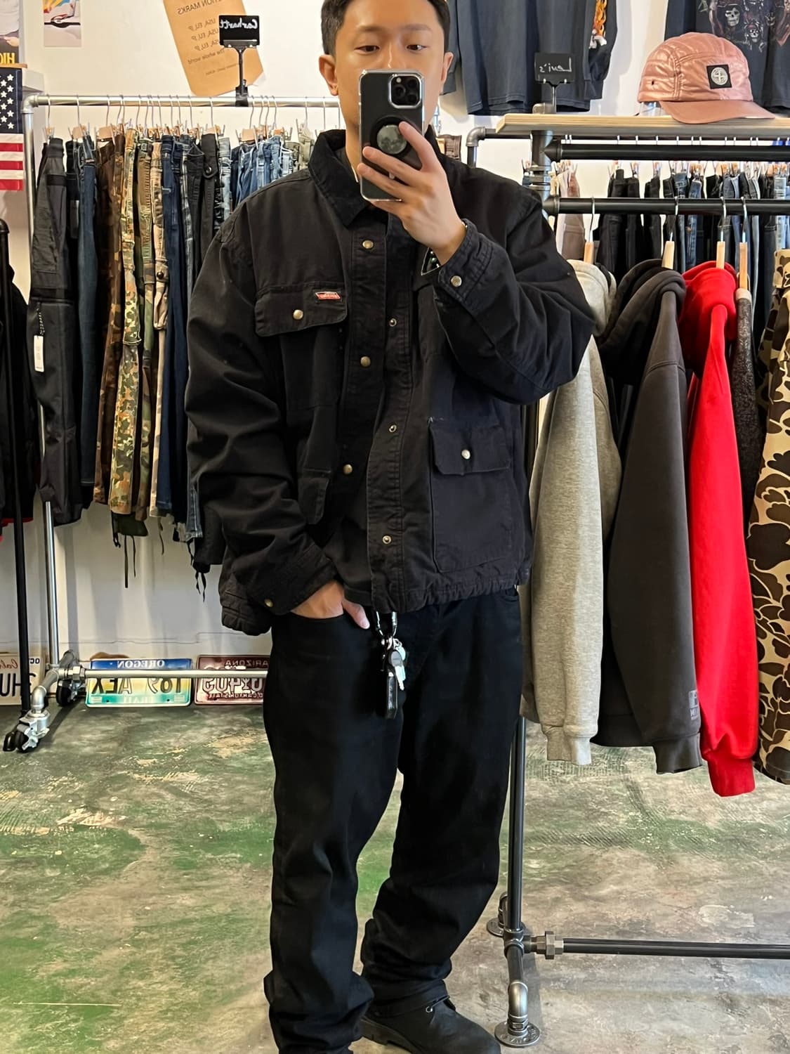 00s [3XL] 디키즈 플란넬 라이닝 헤비웨이트 덕 워크 자켓 상품이미지10