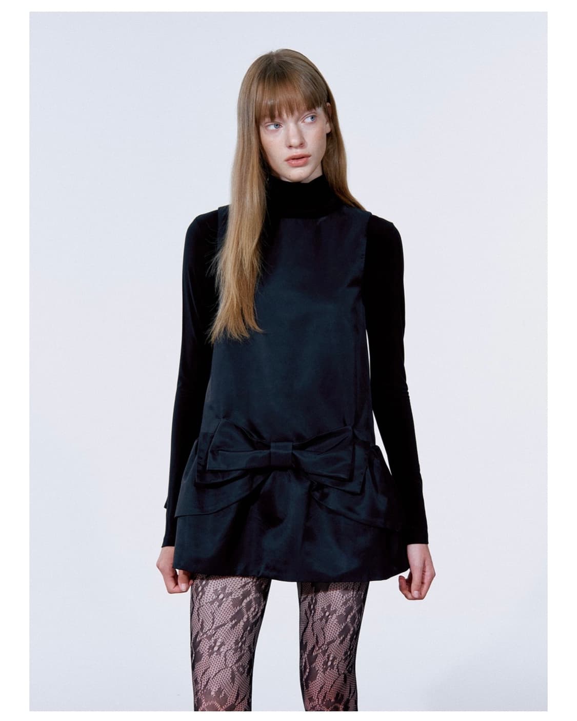 카일로 FLARED RIBBON DRESS (BLACK) 상품이미지5