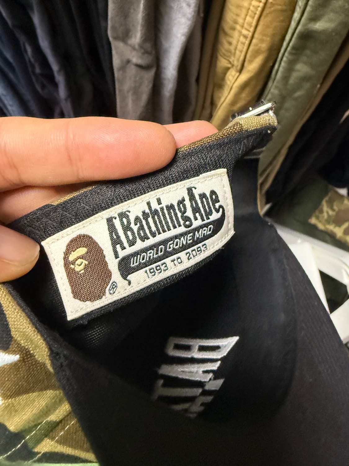 베이프 bape x rsvp 콜라보 카모 캡 상품이미지6