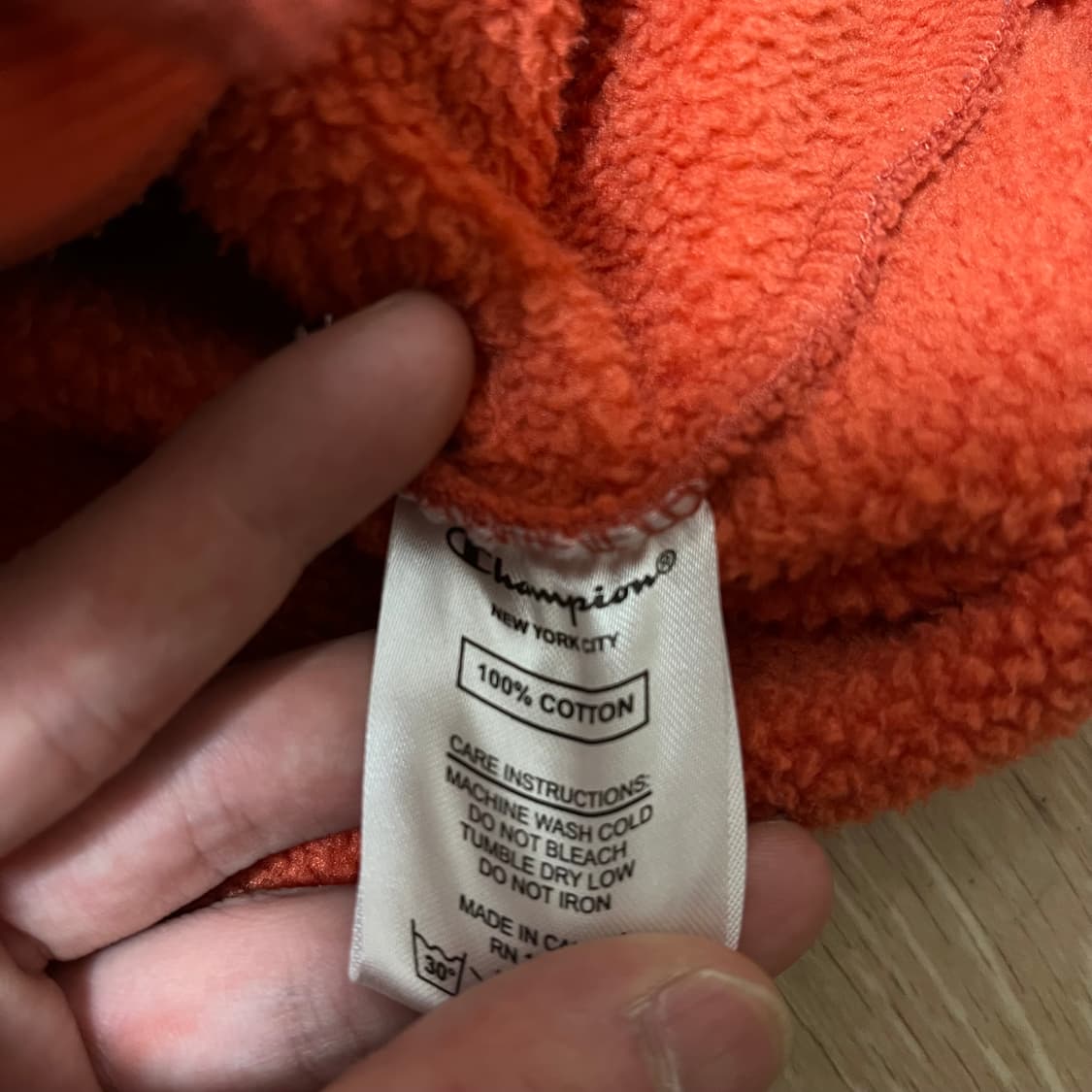 챔피온 어센틱 사이드 로고 기모 후드티 XL(105) 상품이미지6