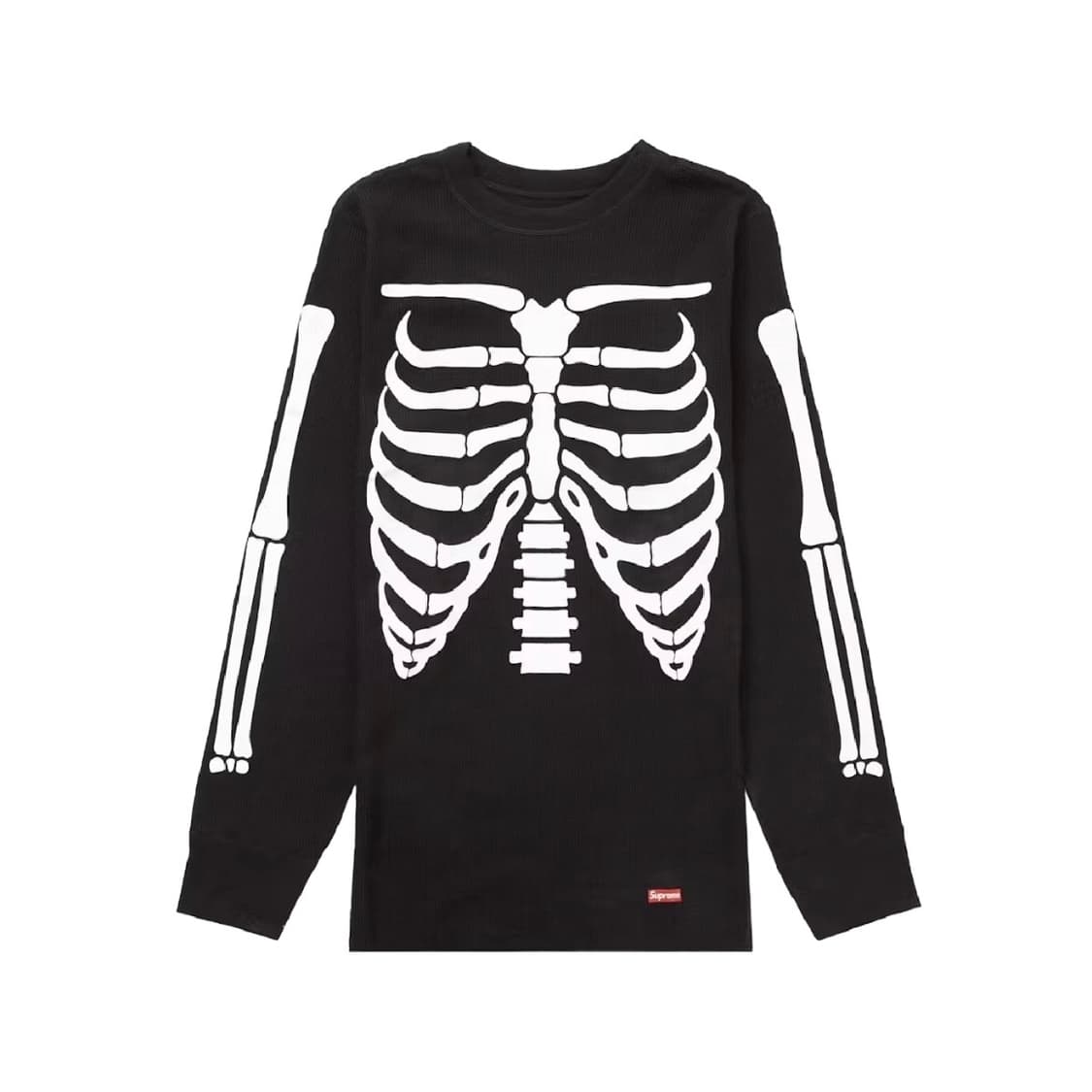 (1회착 크림구매 우체국 택포가격) 슈프림 헤인즈본즈 써멀크루 블랙 XL 상품이미지1