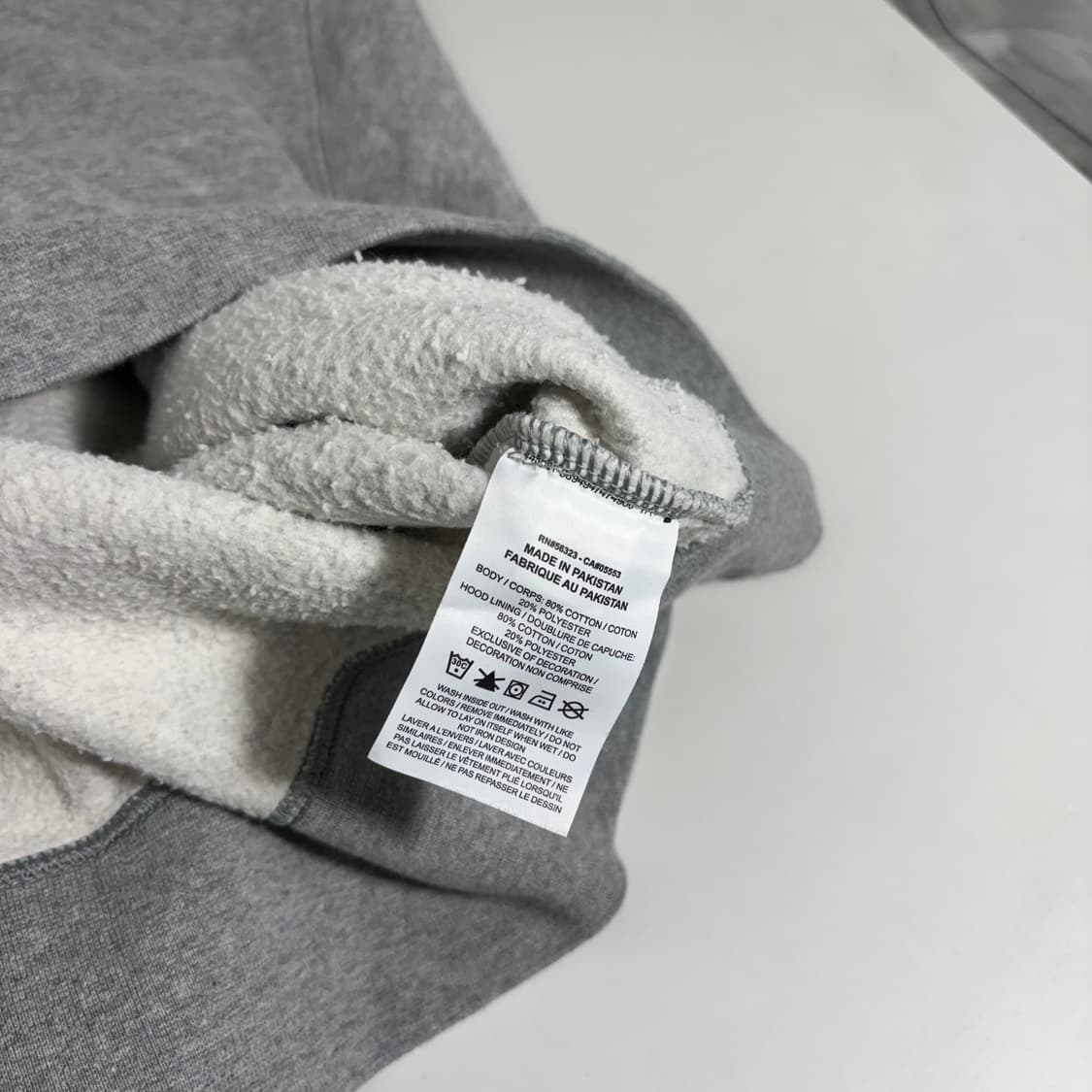 2XL 나이키 그레이 스우시 후드티 상품이미지5