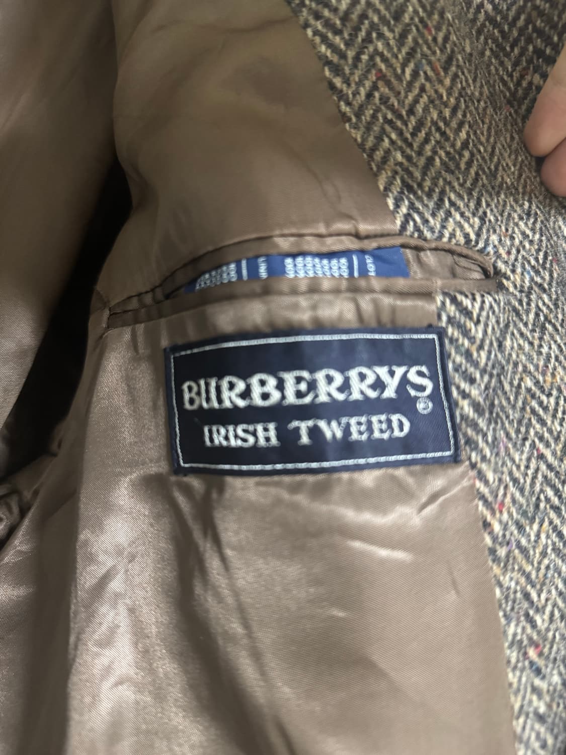80s 버버리 아이리쉬 트위드 발마칸코트(100-105사이즈) 상품이미지4