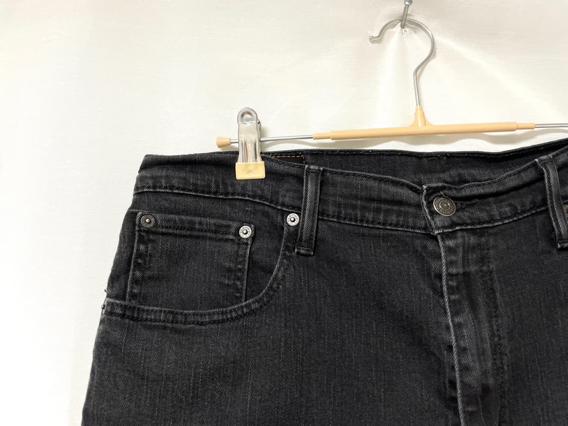 리바이스 569 남성 스판 흑청 데님 버뮤다 하프팬츠 반바지 상품이미지3