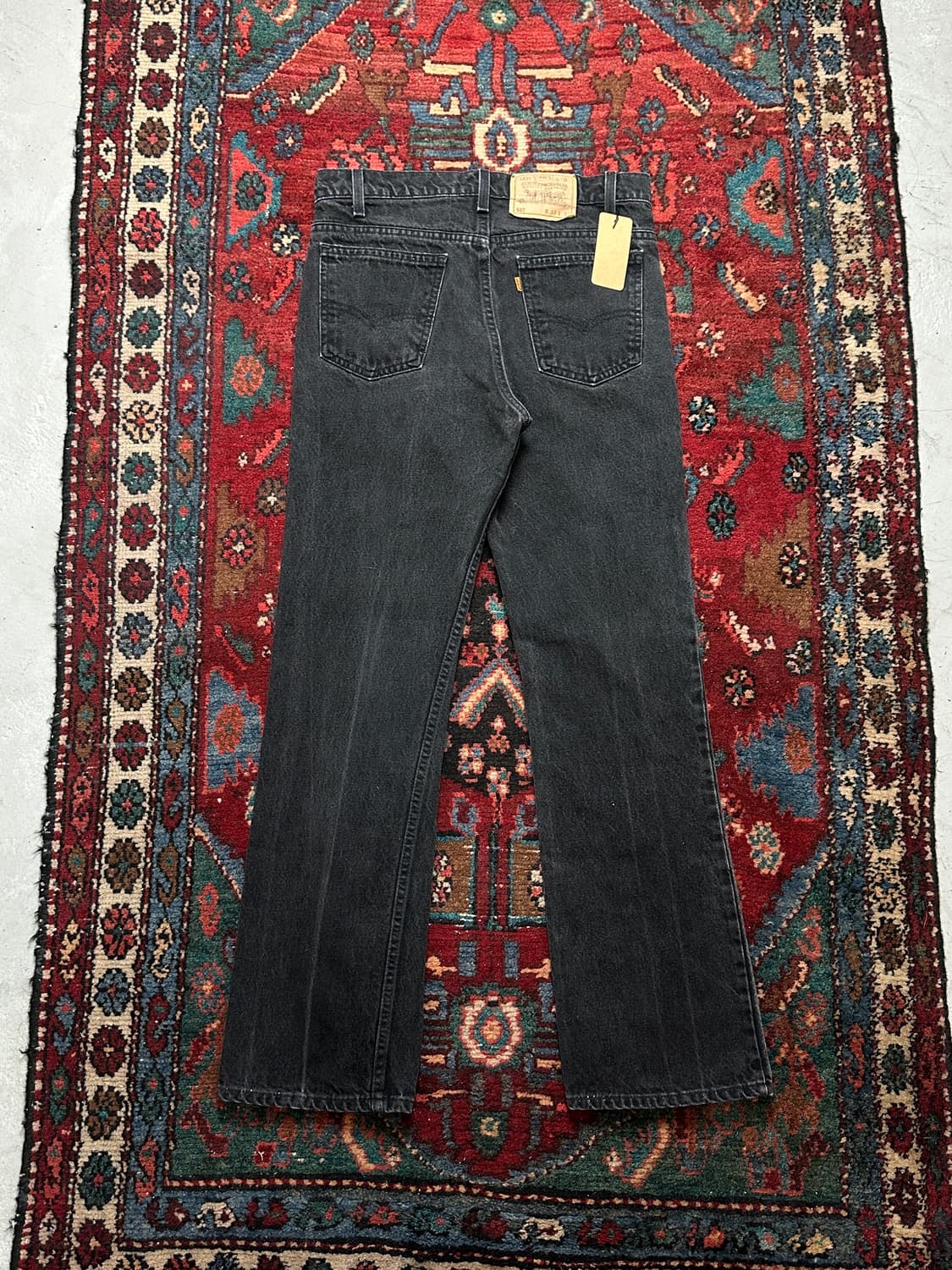 90's USA Made 리바이스 517 블랙 부츠컷 플레어진 상품이미지4