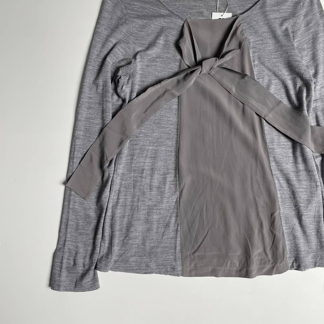 Rosso 35 리본 스트랩 울 블렌드 롱 슬리브 (italy)   상품이미지3