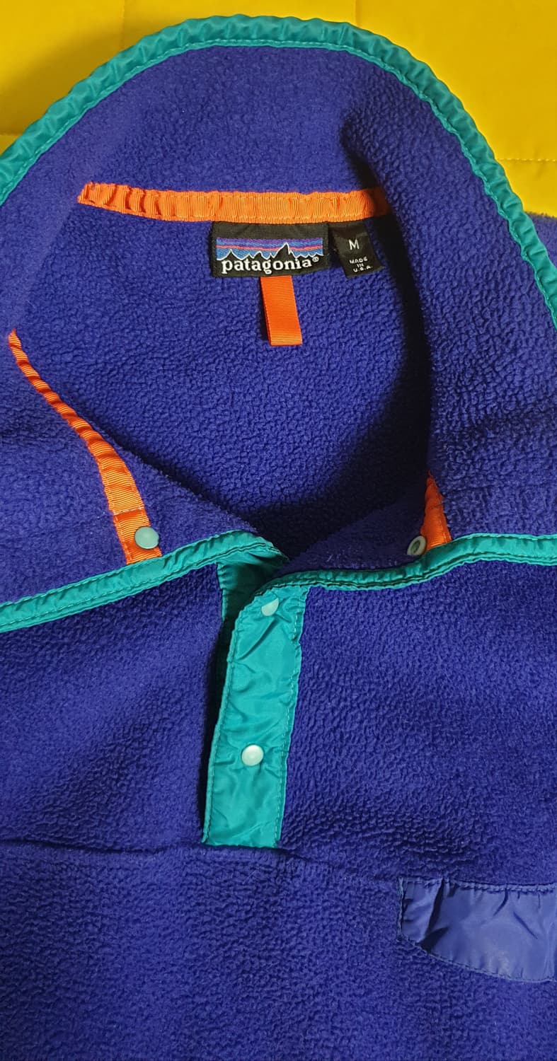 파타고니아 90s 빈티지 신칠라 스웨터 퍼플 남성 S , 여성 M 공용 상품이미지5