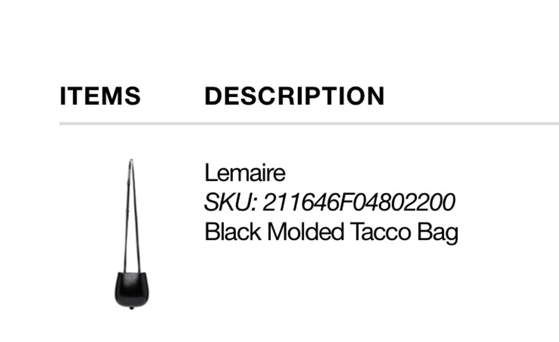 르메르 타코백 카트리지백 블랙 상품이미지1