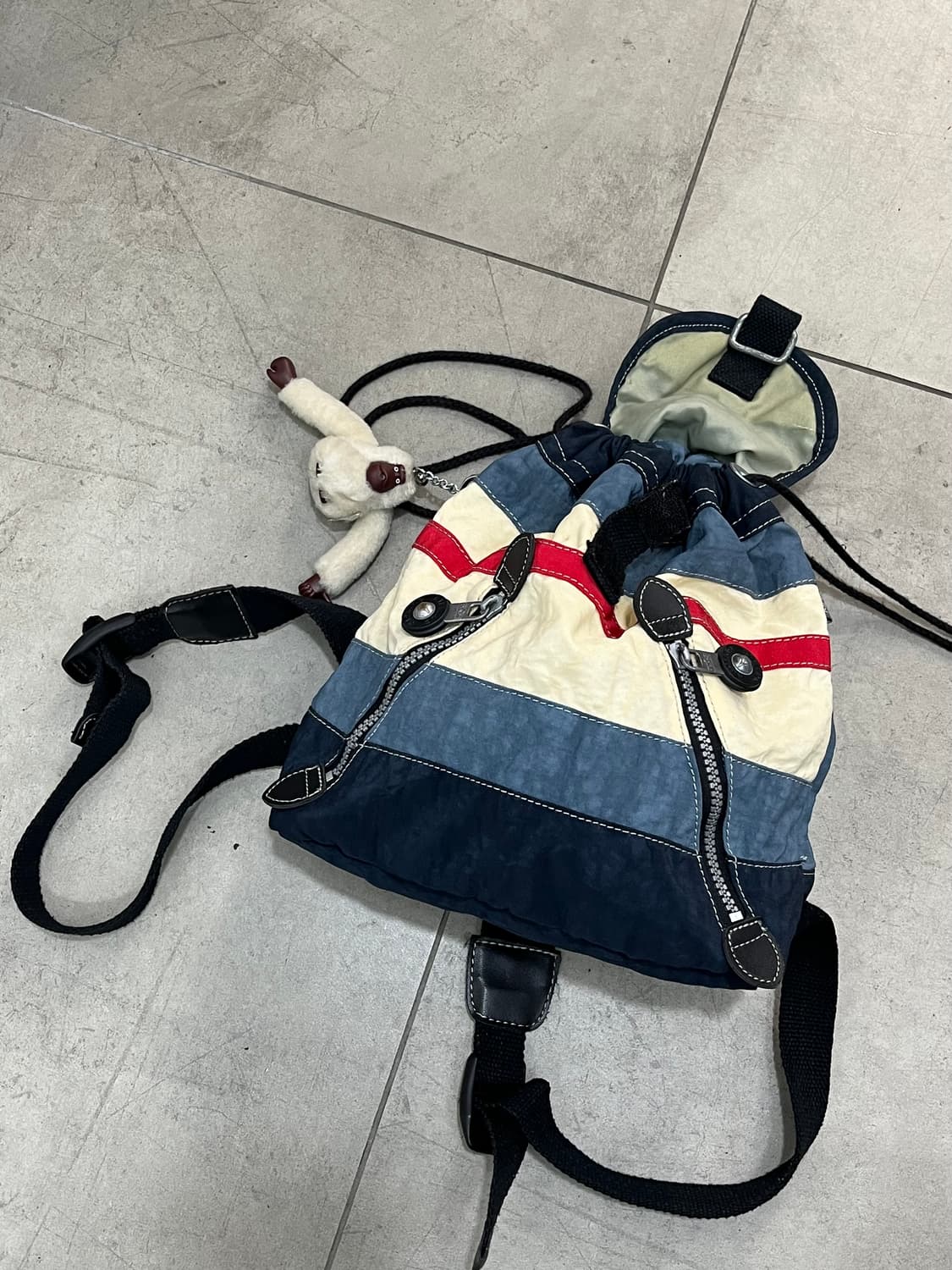 키플링 키링 배색 복조리 미니 백팩 상품이미지8