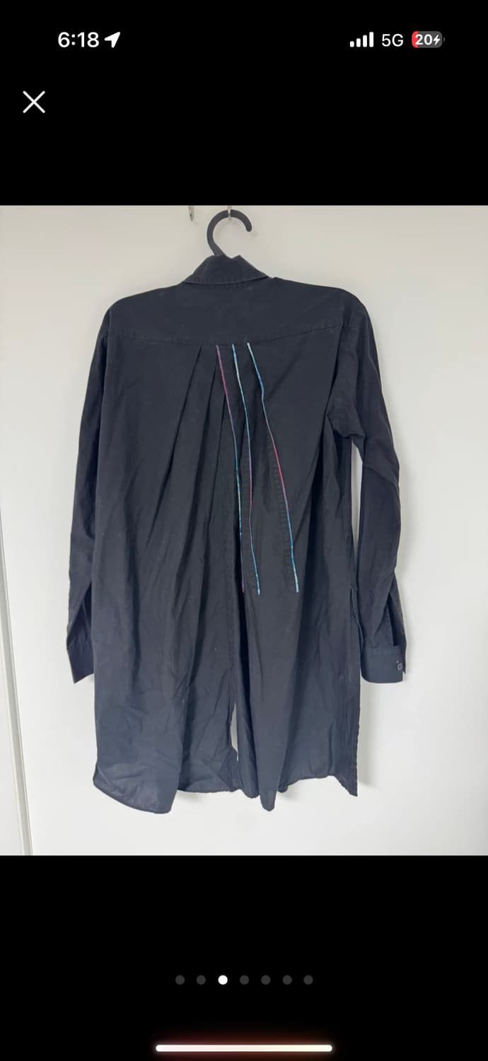 Y-3 블랙 롱 셔츠 상품이미지3