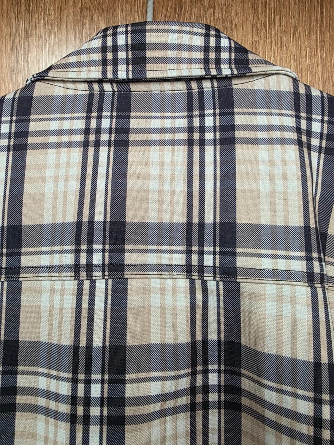 자라 체크 트러커 자켓 L 상품이미지6