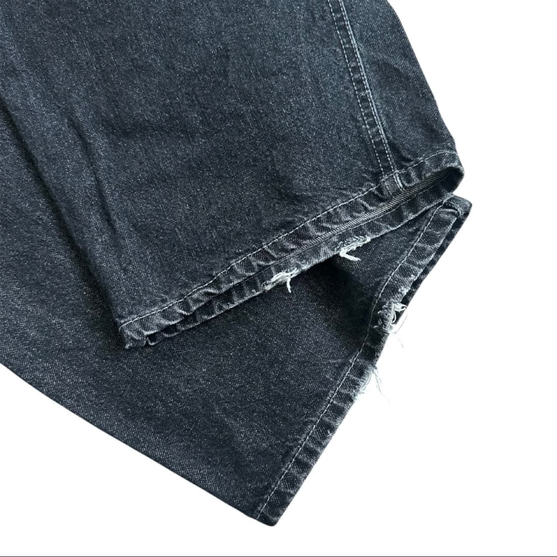 ootj 흑청 데님 와이드 팬츠 상품이미지7