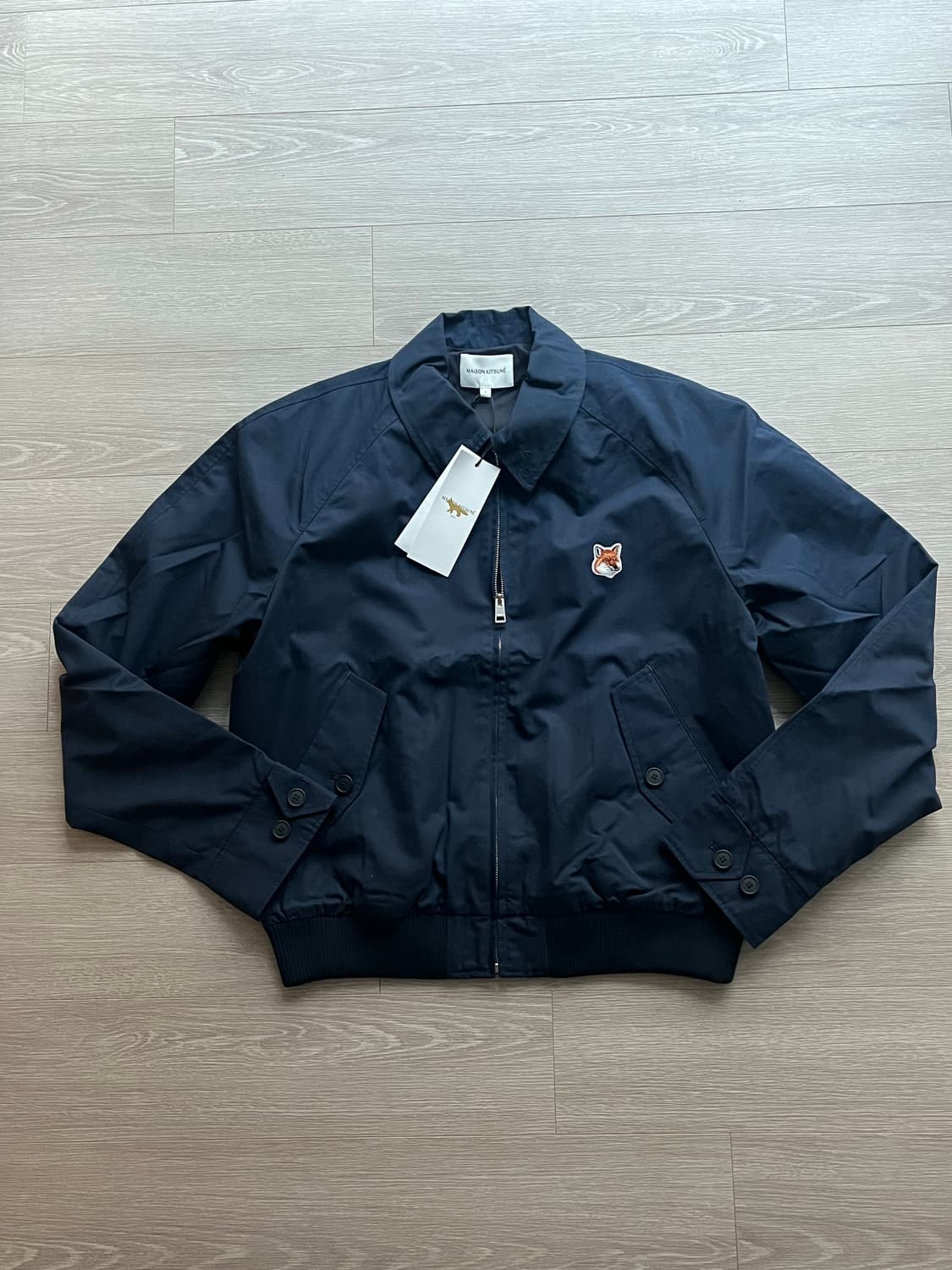 (새상품) 메종키츠네 헤링턴 블루종 자켓 상품이미지2