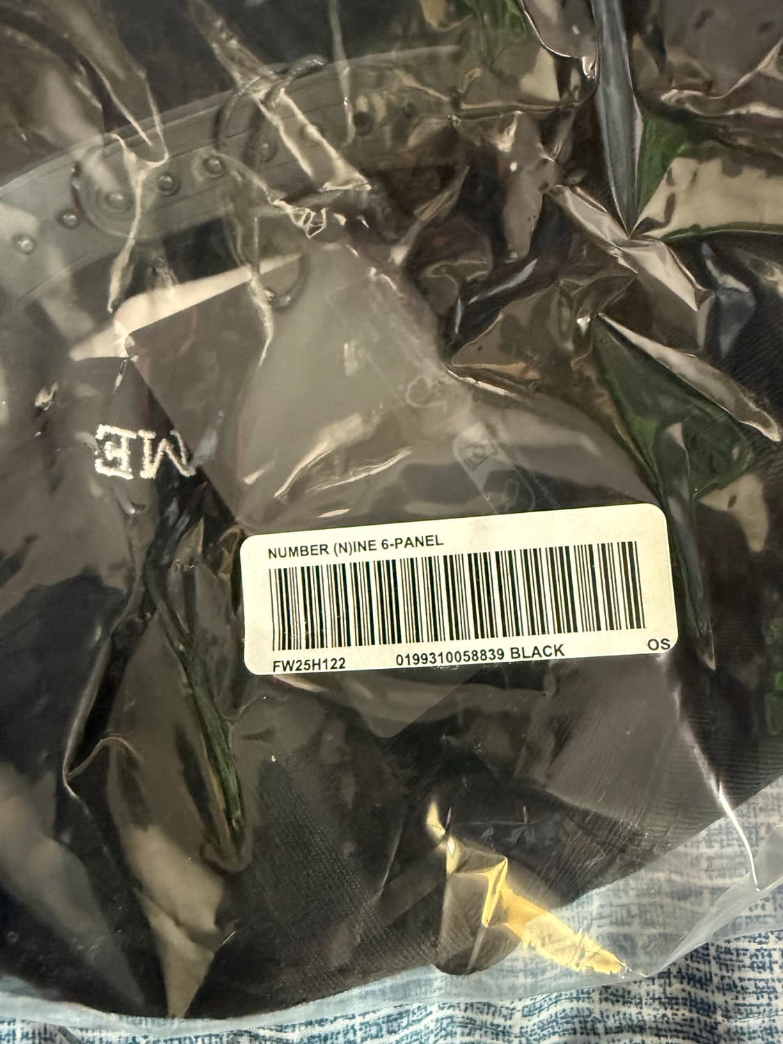 슈프림 x 넘버 나인 6-패널 블랙 - 25FW 상품이미지2