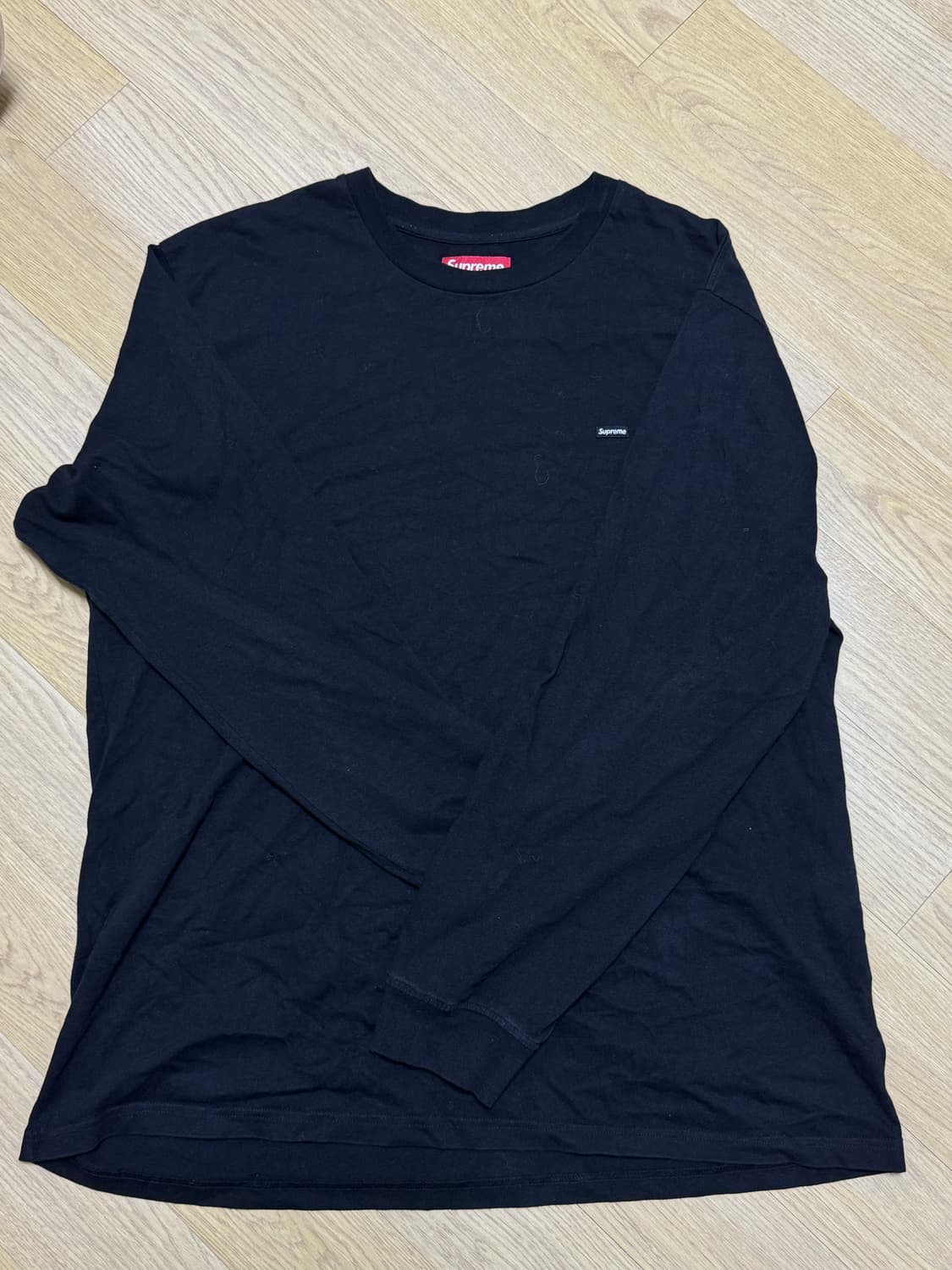 슈프림 스몰 박스 롱슬리브 티셔츠 블랙 XL 24FW 상품이미지3