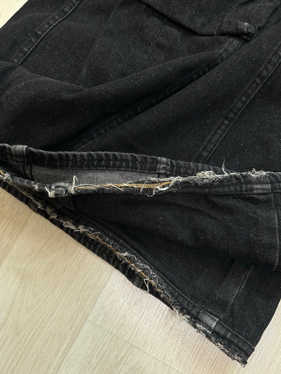 [48]egonlab에곤랩 카고 블랙 스톤워시 데님 진 상품이미지6