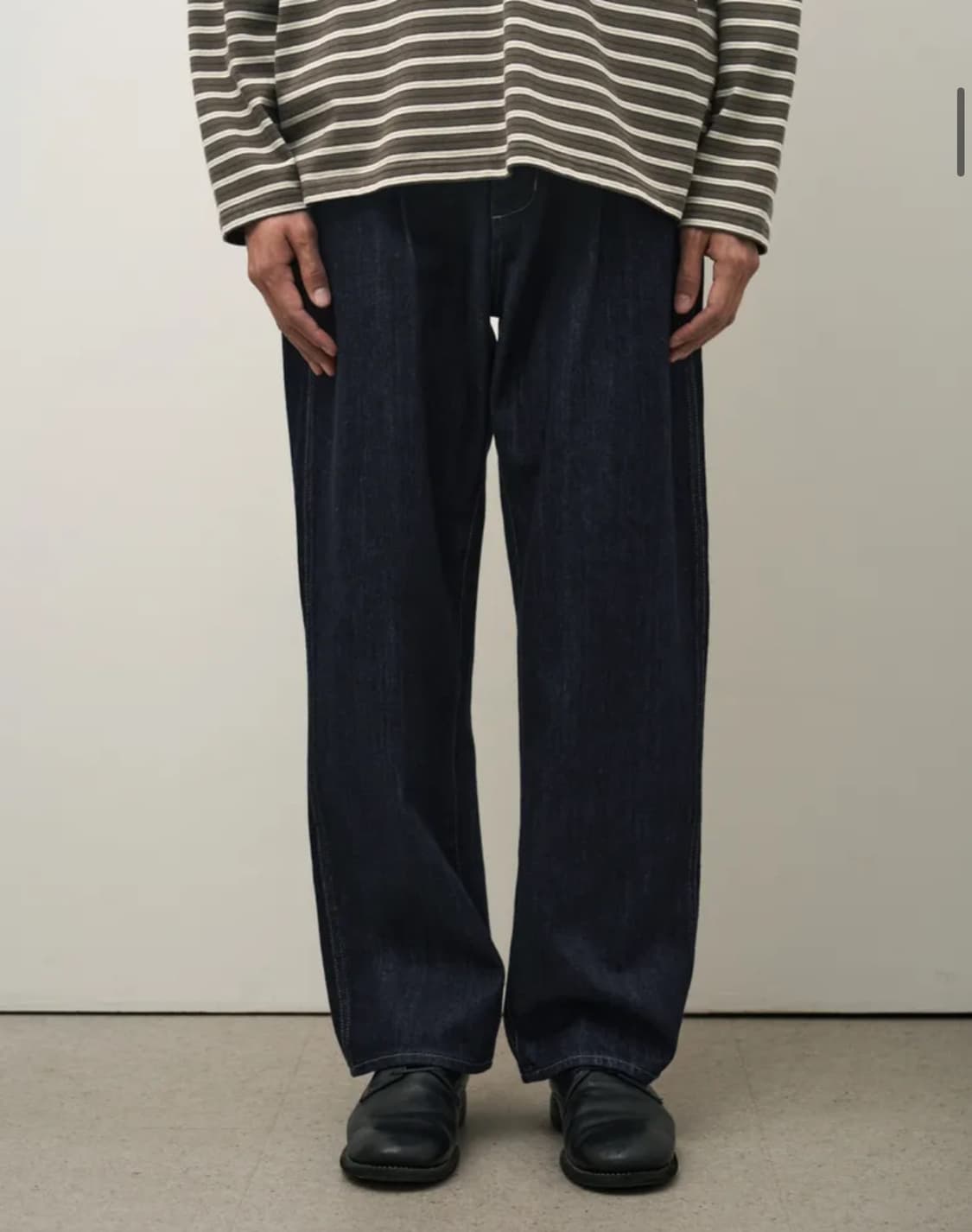 (2)러프사이드 Drape Denim Pants One Washed 데님 상품이미지6