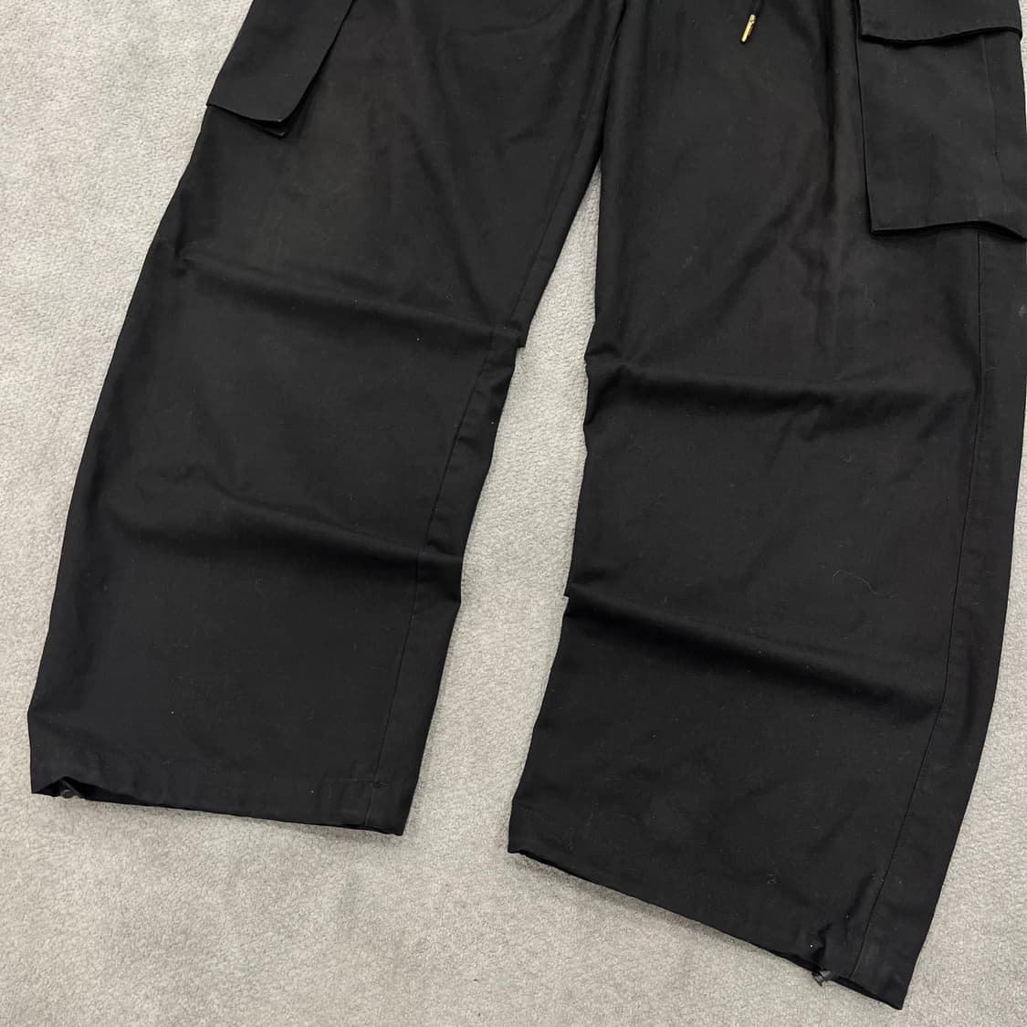 L 낫포너드 블랙 카고 스트링 팬츠 상품이미지3