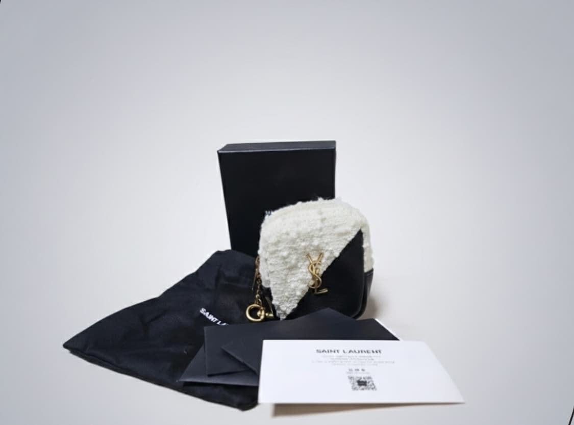 생로랑 트위드 동전 지갑 상품이미지2