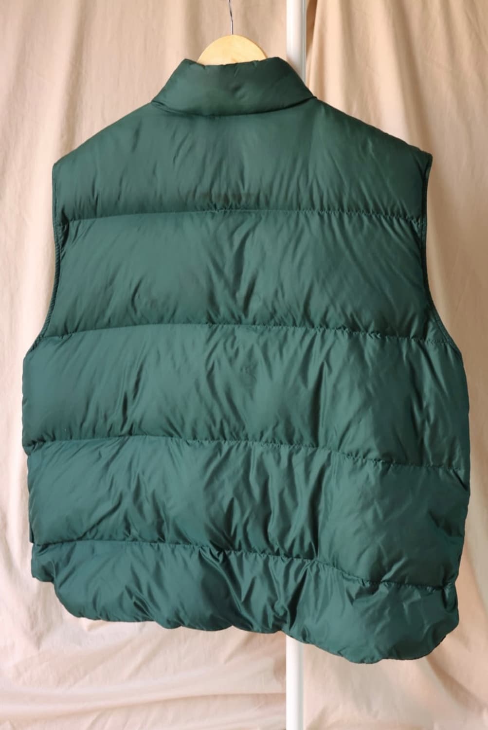 엘엘빈 70s 80s 그린 푸퍼 구스다운 베스트 XL 상품이미지6